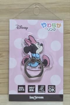 スマホリング　ディズニー　ミニー　やわらかリングのサムネイル