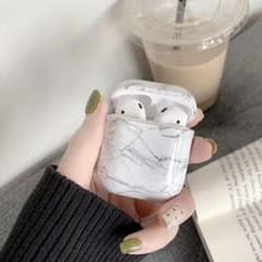 Airpods ケース　大理石柄　ホワイトのサムネイル