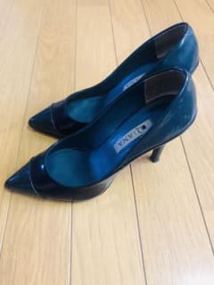 ダイアナパンプス22.5紺色ツートンカラーのサムネイル