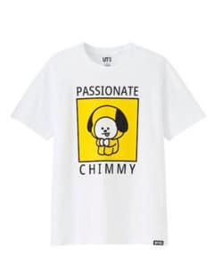 UNIQLO UT L 반팔 티셔츠 BTS BT21 CHIMMY 화이트