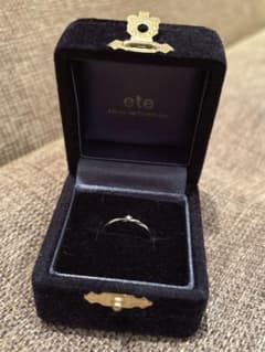 ete ダイヤモンド 0.01ct ピンキーリング シルバー ※本日のみお値下げのサムネイル