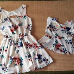 まりあ様専用☆ワンピース　親子　110のサムネイル