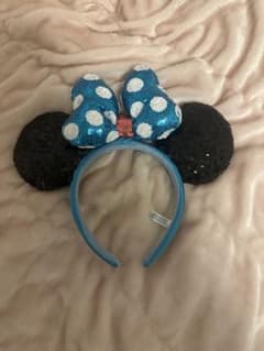 ディズニー ミニー カチューシャ ブラック ブルーのサムネイル