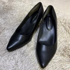 レザー パンプス 38サイズ 黒のサムネイル