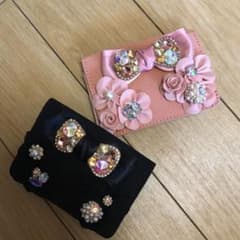 パスケース ビジュー お花のサムネイル