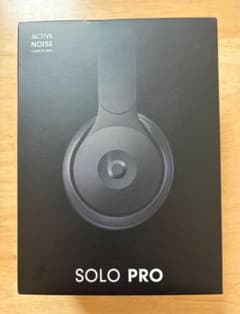 Beats Solo Pro ブラック ワイヤレスヘッドホン　ジャンク品のサムネイル