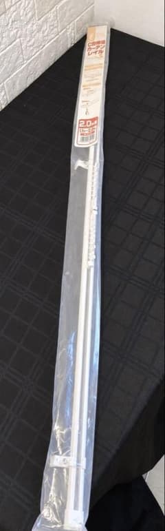 新品 フルネス C型伸縮カーテンレール 2m用 白 シングルのサムネイル