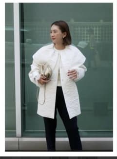Big collar quilting jacket Bebeodべベッドのサムネイル