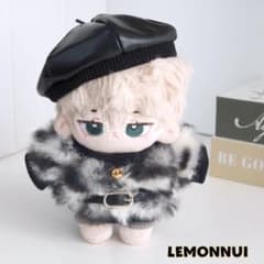 10cm ぬいぐるみ服 着せ替え ぬい服 帽子付き ジャケット-B5507