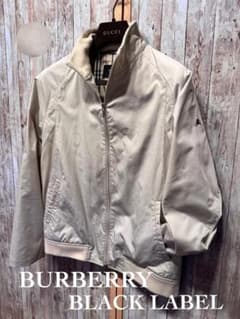 BURBERRY BLACK LABEL ベージュ ブルゾン ジップアップ - メルカリ