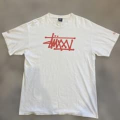Stussy 25周年記念 Tシャツ ホワイト Lサイズ 2005 OLD - メルカリ