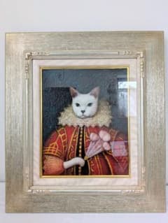 油絵 油彩 黒木雅彦 アルムート公 猫 油絵 油彩 黒木雅彦 アルムート公 猫 - メルカリ