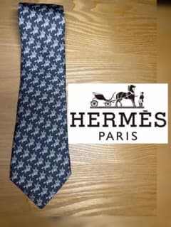 ✨極美品✨HERMES ネクタイ ペガサス柄 ネイビー - メルカリ