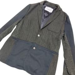 SUPERTHANKS ヘリンボーン切替ジャケット Sのサムネイル