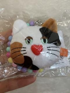 mojojojo ビーズチェーン付きフェイスマスコット4 三毛猫のサムネイル