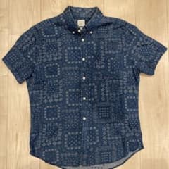 GAP メンズ半袖シャツ　ペイズリー柄のサムネイル