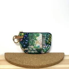 ハンドメイド]NEW‼︎ま〜るいミニフラットポーチ ／ユキエモン⑧