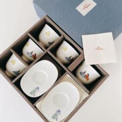 箱入り 深川製磁 六歌仙 茶托付仙茶椀揃 - メルカリ