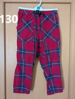 La Chiave レッドチェック柄パンツ 130サイズのサムネイル