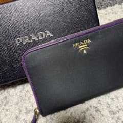 K*i様 PRADA 長財布 黒と紫のサムネイル