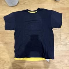 アメリカ軍　リバーシブル Tシャツ ネイビー/イエロー X-LARGEのサムネイル