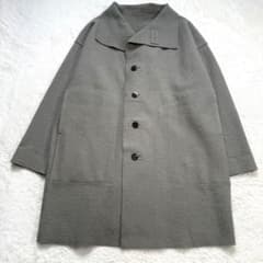 美品】ヨーガンレール 縮絨ウールコート グレー フェルト地 メンズ可