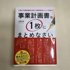 事業計画書は1枚にまとめなさい 公庫の元融資課長が教える開業資金らくらく攻略法のサムネイル