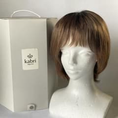 【美品】kabri wig+cut 人毛ミックス ウィッグ 箱付　カブリ 美品】kabri wig+cut 人毛ミックス ウィッグ 箱付 カブリ - メルカリ