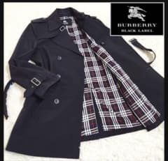 バーバリーブラックレーベル ダブル トレンチコート ノバチェック