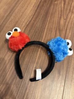 USJ カチューシャ セサミストリート エルモ クッキーモンスターのサムネイル