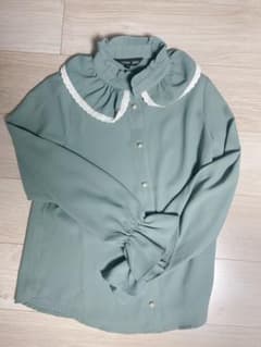 sister jane 長袖ブラウス レース襟 パールボタンのサムネイル