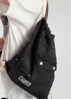 地底人 ONLINE ウォッシュドデニムバッグ ナップサック - メルカリ