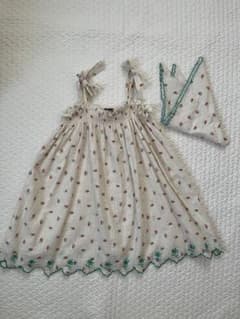 Bonjour diary 花柄ノースリーブワンピース 6Y - メルカリ