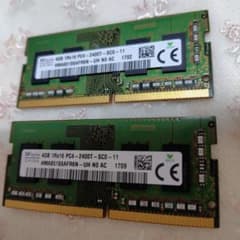 SKhynix ノート用メモリ DDR4-2400T 4GB 10本セット SK hynix ノートPC用メモリ DDR4-2400 4GBx2枚 - メルカリ