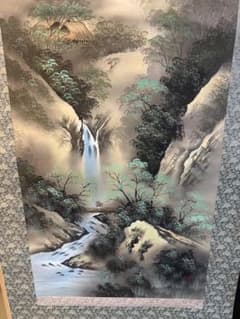 掛軸 滝と山の風景 掛軸 滝と山の風景 - メルカリ