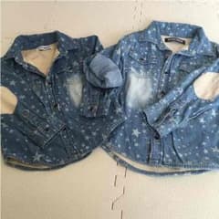 ゆかぱん様♡専用♡お揃い デニムシャツ 100・120センチのサムネイル