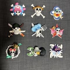 ワンピース 海賊旗 マグネット 9個セットのサムネイル