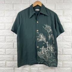 DENIME ドゥニーム オリゾンティ期 レーヨン アロハシャツ M 和柄 