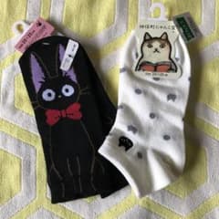 【ジブリ】ジジ　猫　靴下￼￼2足　33-25cm【神保町にゃんこ堂】のサムネイル
