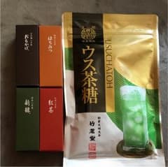 とらや ようかんと竹若堂 ウス茶糖セットのサムネイル