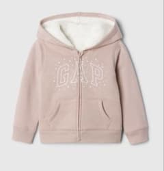 GAP ベビー ボア裏地 ジップアップパーカーのサムネイル