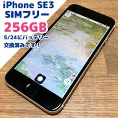 バッテリー容量100%】☆iPhone SE3 本体 256GB SIMフリー - メルカリ