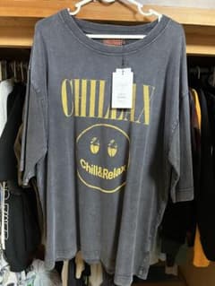 Chillax オーバーサイズTシャツ ダークグレーのサムネイル