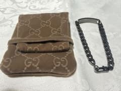 たくや様専用 GUCCI ブレスレット Ag925 ブラック - メルカリ
