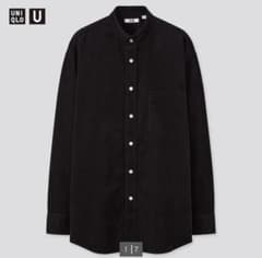 UNIQLO コーデュロイワイドフィットスタンドカラーシャツのサムネイル