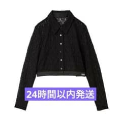 極美品】furfur ファーファー ウエストロゴレースシャツ 黒 - メルカリ