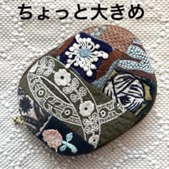 ☆ミナペルホネン ハンドメイドミニポーチ ribbon＆ring flower②