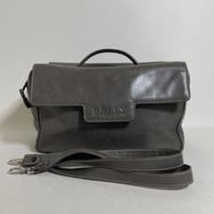 2606-16｜バリー 2WAYハンドバッグ レザー グレー - メルカリ