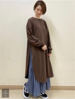 SET2点スリットワンピース＋プリーツスカート♡お得な2wayのサムネイル