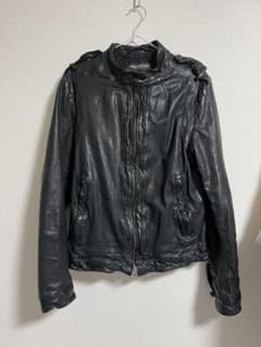 Neil Barrettブラックレザーライダースジャケットのサムネイル